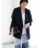 【テチチ/Te chichi】のノーカラーダブルブレストジャケット 人気、トレンドファッション・服の通販 founy(ファニー) ファッション Fashion レディースファッション Fashion for Women アウター Coat / Outerwear Collection レディースジャケット・軽アウター Jackets クラシカル Classical, Vintage-Inspired ジャケット Jacket, Outerwear スリット Slit, Slit Detail ダブル Double, Double-Breasted ツイル Twist, Twisted Detail トレンド Trend, Trending Now バランス Balance, Style Balance フェミニン Feminine, Girly フレア Flare, Flared エレガント 上品 Elegant 夏 Summer S/S・春夏 SS, Spring/Summer, Warm Season A/W・秋冬 Autumn/Winter ビジネス 仕事 通勤 Business / Work / Commuting thumbnail ネイビー|ID: prp329100004864441 ipo3291000000036203032