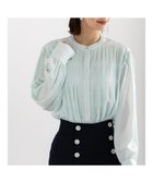 【テチチ/Te chichi】のプリーツサテンブラウス 人気、トレンドファッション・服の通販 founy(ファニー) ファッション Fashion レディースファッション Fashion for Women トップス・カットソー Cut & Sew Tops シャツ・ブラウス・オフィスカジュアル Elegant Blouses & Button-Ups おすすめ Recommended / Our Picks サテン Satin, Glossy Fabric スラックス Slacks, Dress Pants タイトスカート Pencil Skirt, Tight Skirt デニム Denim, Jeans Material プリーツ Pleats, Pleated エレガント 上品 Elegant 夏 Summer S/S・春夏 SS, Spring/Summer, Warm Season A/W・秋冬 Autumn/Winter thumbnail ミント|ID: prp329100004864449 ipo3291000000036203162