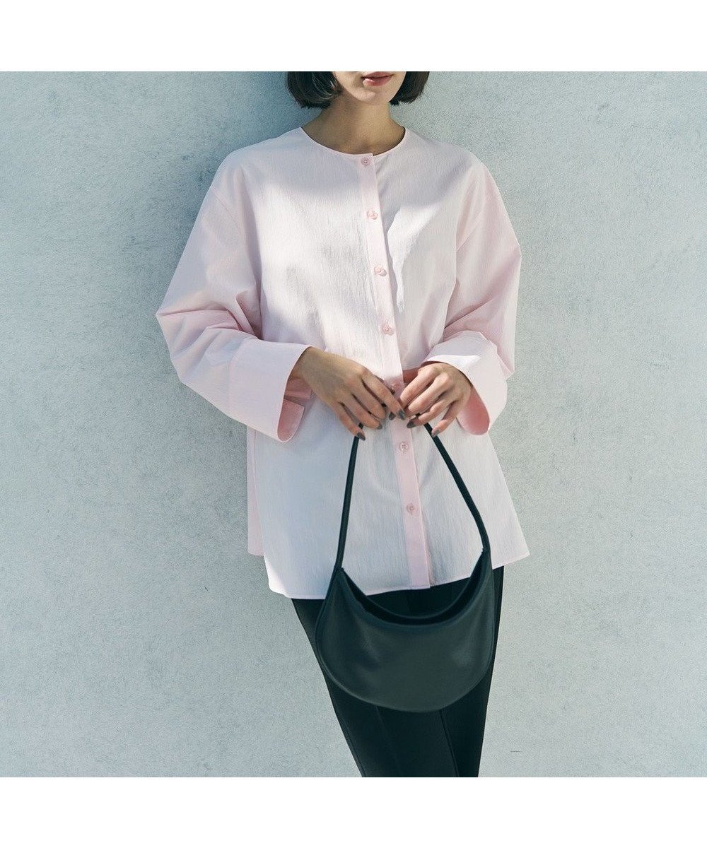 【アンフィーロ 自由区/UNFILO】の【WEB限定カラー】バックリボン イージーケアシャツ 人気、トレンドファッション・服の通販 founy(ファニー) 　ファッション　Fashion　レディースファッション　Fashion for Women　トップス・カットソー　Cut & Sew Tops　シャツ・ブラウス・オフィスカジュアル　Elegant Blouses & Button-Ups　春　Spring　ストレッチ　Stretch, Stretchy Fabric　スリーブ　Sleeve, Long Sleeve / Short Sleeve　ダブル　Double, Double-Breasted　ビンテージ　Vintage, Retro Style　リボン　Ribbon, Bow　ワイド　Wide, Wide Fit　S/S・春夏　SS, Spring/Summer, Warm Season　夏　Summer　 other-1|ID: prp329100004864451 ipo3291000000036203193