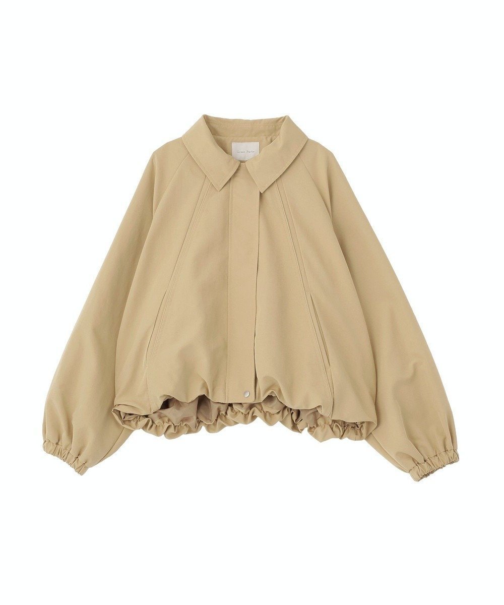 【グリーンパークス/Green Parks】の衿付きバルーンブルゾン インテリア・キッズ・メンズ・レディースファッション・服の通販 founy(ファニー) 　ファッション　Fashion　レディースファッション　Fashion for Women　アウター　Coat / Outerwear Collection　レディースジャケット・軽アウター　Jackets　ブルゾンジャケット・スポーティアウター　Blouson Jackets　ジャケット　Jacket, Outerwear　デニム　Denim, Jeans Material　バルーン　Balloon, Balloon Silhouette　フォルム　Silhouette, Form　ブルゾン　Blouson, Bomber Jacket　ポケット　Pocket, Pocket Detail　ワイド　Wide, Wide Fit　エレガント 上品　Elegant　夏　Summer　春　Spring　S/S・春夏　SS, Spring/Summer, Warm Season　Beige|ID: prp329100004864459 ipo3291000000036203326