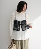 【グリーンパークス/Green Parks】のSET2点シャツ+レースビスチェ White|ID: prp329100004864460 ipo3291000000036289677