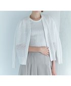 【アイシービー/iCB】のシアージャカード ニットブルゾン オフホワイト|ID: prp329100004864461 ipo3291000000036263068