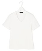 【アイシービー/iCB】のスーペリアジャージー Vネック半袖プルオーバー 人気、トレンドファッション・服の通販 founy(ファニー) ファッション Fashion レディースファッション Fashion for Women トップス・カットソー Cut & Sew Tops シャツ・ブラウス・オフィスカジュアル Elegant Blouses & Button-Ups ロングTシャツ・Tシャツ Longline T-Shirts & Tees カジュアルプルオーバー・ニットトップス Pullovers & Knit Tops / Casual Pullovers カットソー・ベーシックTシャツ Cut-and-Sewn Tops / Stretch Tees & Basics Vネックトップス V-Neck Tops / V-Cut Neckline Shirts 春 Spring カッティング Cutting Detail カットソー Cut and Sewn Top デコルテ Décolleté, Neckline 半袖 Short Sleeve, Half Sleeve S/S・春夏 SS, Spring/Summer, Warm Season 夏 Summer 2026年 2026 thumbnail オフホワイト|ID: prp329100004864463 ipo3291000000036203378