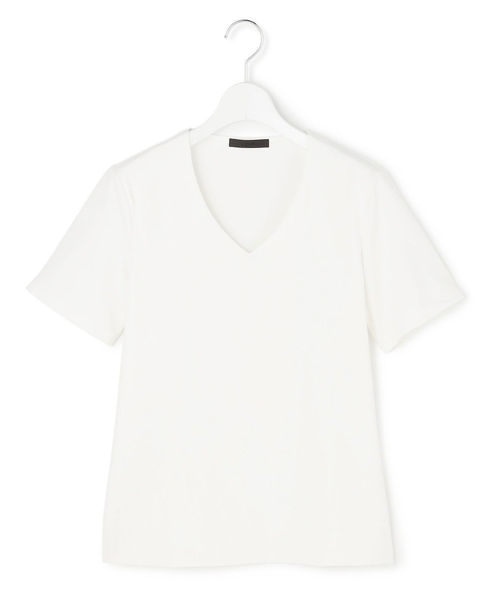 【アイシービー/iCB】のスーペリアジャージー Vネック半袖プルオーバー インテリア・キッズ・メンズ・レディースファッション・服の通販 founy(ファニー) 　ファッション　Fashion　レディースファッション　Fashion for Women　トップス・カットソー　Cut & Sew Tops　シャツ・ブラウス・オフィスカジュアル　Elegant Blouses & Button-Ups　ロングTシャツ・Tシャツ　Longline T-Shirts & Tees　カジュアルプルオーバー・ニットトップス　Pullovers & Knit Tops / Casual Pullovers　カットソー・ベーシックTシャツ　Cut-and-Sewn Tops / Stretch Tees & Basics　Vネックトップス　V-Neck Tops / V-Cut Neckline Shirts　春　Spring　カッティング　Cutting Detail　カットソー　Cut and Sewn Top　デコルテ　Décolleté, Neckline　半袖　Short Sleeve, Half Sleeve　S/S・春夏　SS, Spring/Summer, Warm Season　夏　Summer　2026年　2026　オフホワイト|ID: prp329100004864463 ipo3291000000036203378