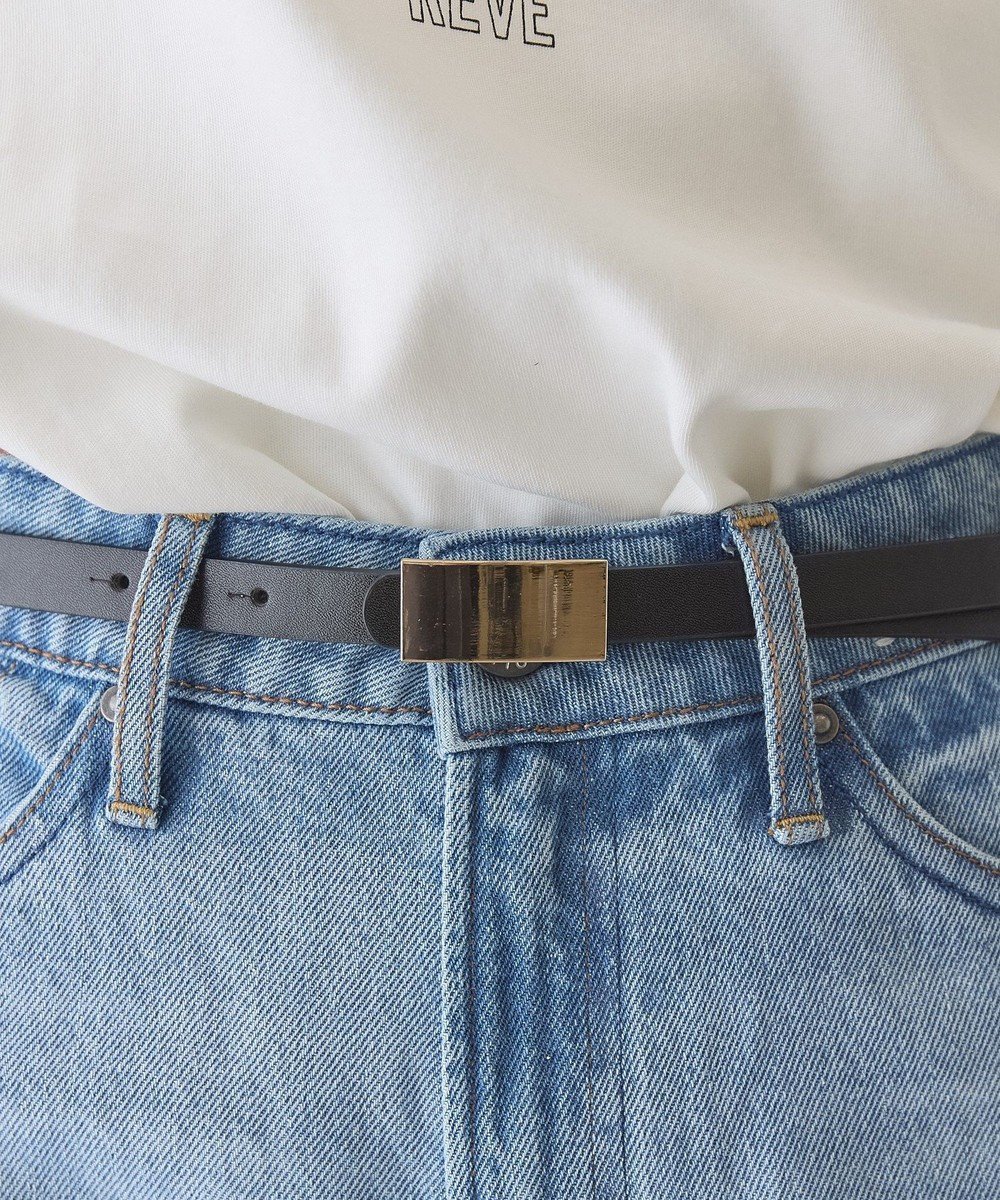 【アメリカンホリック/AMERICAN HOLIC】のスクエアメタルパーツベルト インテリア・キッズ・メンズ・レディースファッション・服の通販 founy(ファニー) 　ファッション　Fashion　レディースファッション　Fashion for Women　ベルト&ウエストマーク　Belts & Waist Accessories　アメリカン　American Style　シンプル　Simple, Minimal　スクエア　Square, Square Shape　スタイリッシュ　Stylish, Fashionable　スラックス　Slacks, Dress Pants　デニム　Denim, Jeans Material　バランス　Balance, Style Balance　メタル　Metal, Metal Parts　Black|ID: prp329100004864469 ipo3291000000036203459