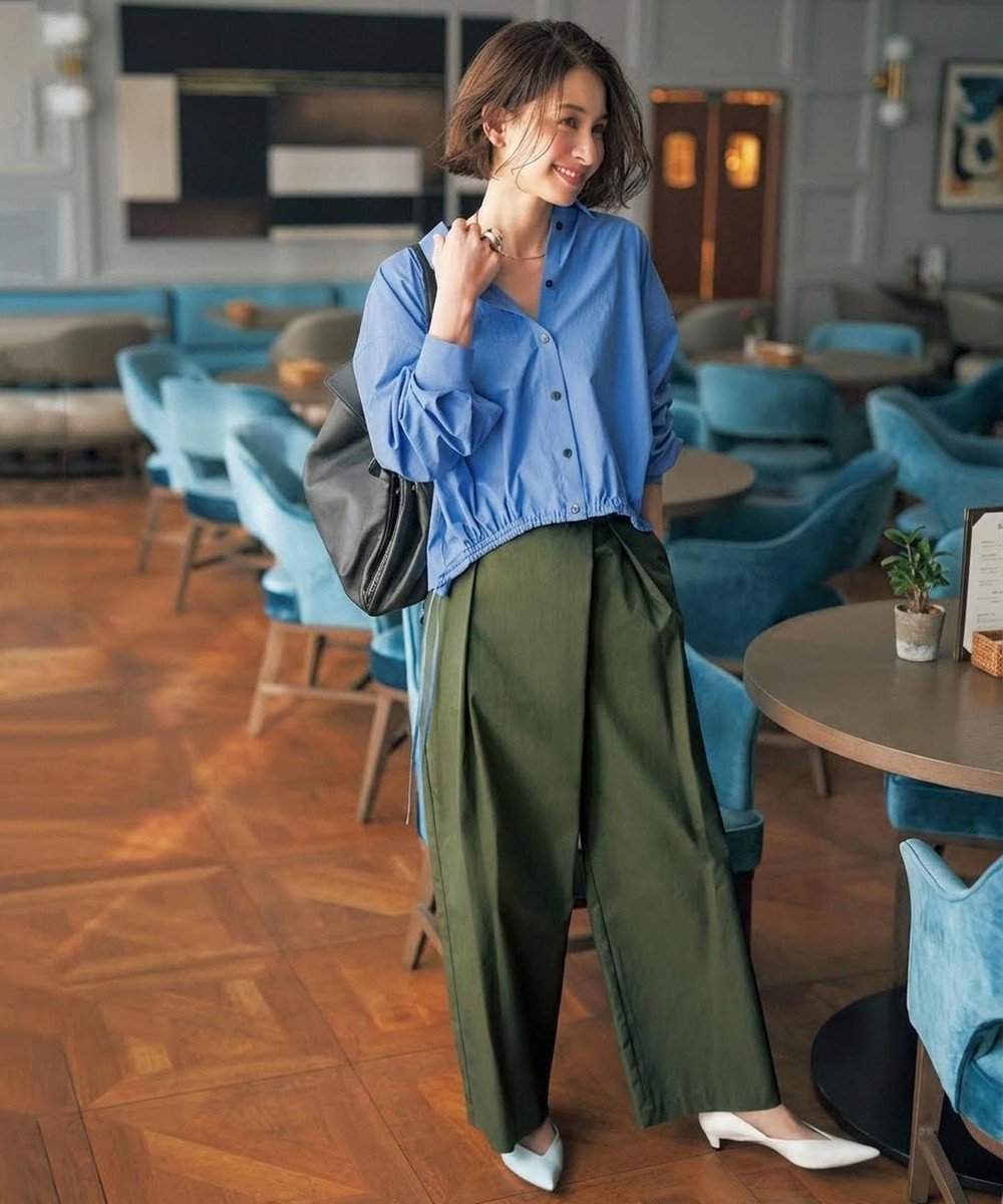 【アンフィーロ 自由区/UNFILO】のアシンメトリー ラップパンツ 人気、トレンドファッション・服の通販 founy(ファニー) 　ファッション　Fashion　レディースファッション　Fashion for Women　パンツ　Pants & Trousers　アシンメトリー　Asymmetrical Style　春　Spring　コンパクト　Compact, Small Size　シャンブレー　Chambray, Denim-Like Fabric　ツイル　Twist, Twisted Detail　トレンド　Trend, Trending Now　バランス　Balance, Style Balance　フェミニン　Feminine, Girly　ラップ　Wrap, Wrap Design　レース　Lace, Lace Fabric　ワイド　Wide, Wide Fit　S/S・春夏　SS, Spring/Summer, Warm Season　再入荷　Restock / Back in Stock　おすすめ　Recommended / Our Picks　夏　Summer　新作・新入荷　New Arrivals / New In　 other-1|ID: prp329100004864474 ipo3291000000036203527