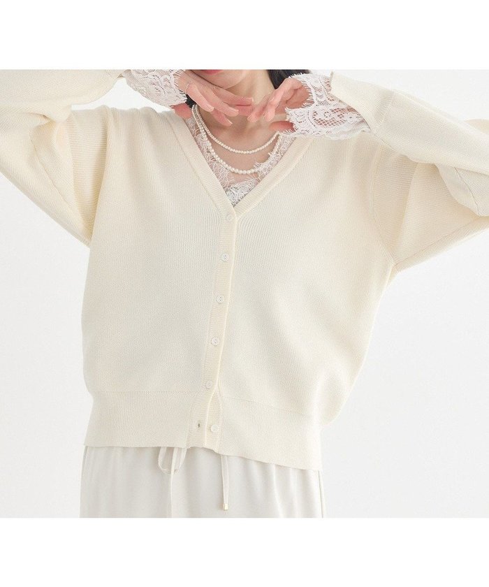 【アースミュージックアンドエコロジー/earth music&ecology】のレーストリムカーディガン インテリア・キッズ・メンズ・レディースファッション・服の通販 founy(ファニー) https://founy.com/ ファッション Fashion レディースファッション Fashion for Women トップス・カットソー Cut & Sew Tops カーディガン・羽織り Layered Style Cardigans 春 Spring カーディガン Cardigan, Knitwear シンプル Simple, Minimal デニム Denim, Jeans Material フェミニン Feminine, Girly ポケット Pocket, Pocket Detail リラックス Relax, Relaxed Fit レース Lace, Lace Fabric ワンポイント One Point, Statement Accent S/S・春夏 SS, Spring/Summer, Warm Season 夏 Summer エレガント 上品 Elegant |ID: prp329100004864479 ipo3291000000036203593