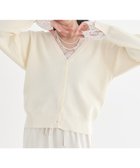 【アースミュージックアンドエコロジー/earth music&ecology】のレーストリムカーディガン Off White|ID: prp329100004864479 ipo3291000000036203595