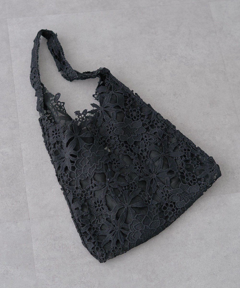 【アースミュージックアンドエコロジー/earth music&ecology】のレースバッグ インテリア・キッズ・メンズ・レディースファッション・服の通販 founy(ファニー) ファッション Fashion レディースファッション Fashion for Women バッグ Bags レース Lace, Lace Fabric エレガント 上品 Elegant Black|ID: prp329100004864482 ipo3291000000036203644