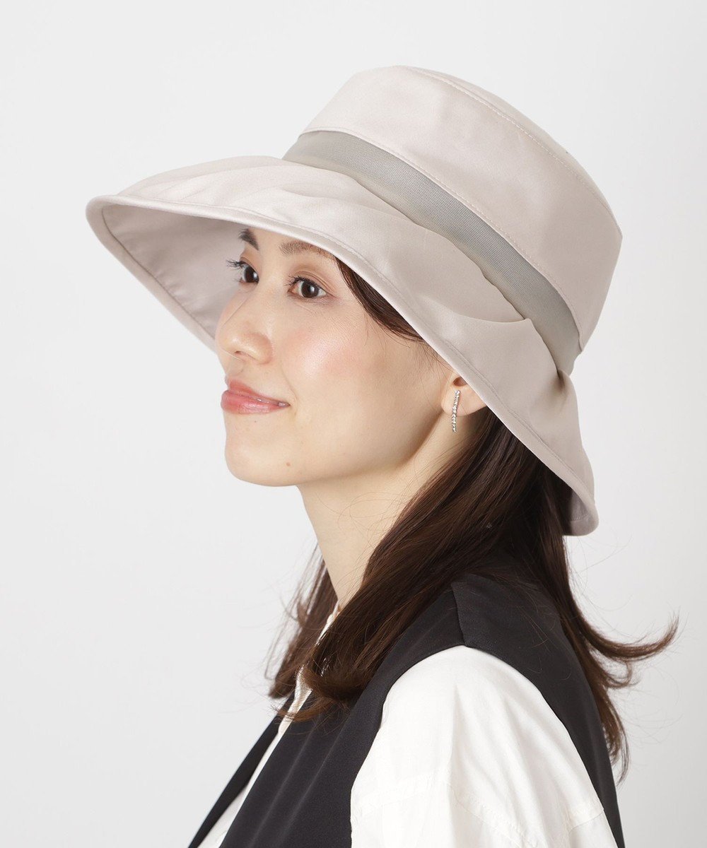 【ムーンバット/MOONBAT】の【遮光100%/遮熱/UV】HIROKO KOSHINO(ヒロコ コシノ)遮光シアー カサブランカ 帽子 ゆったりMサイズ 手洗い可能/サイズ調整可能/日本製 インテリア・キッズ・メンズ・レディースファッション・服の通販 founy(ファニー) 　ファッション　Fashion　レディースファッション　Fashion for Women　キャップ&ハット　Hats & Caps　アウトドア　Outdoor Clothing　シアー　Sheer, See-Through　ワイド　Wide, Wide Fit　帽子　Hat, Headwear　日傘　Parasol, UV Umbrella　日本製　Made In Japan　ベージュ|ID: prp329100004864485 ipo3291000000036203675