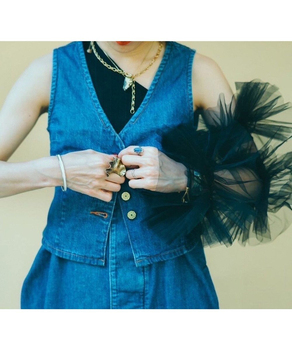 【ウォードブルー/WOADBLUE】の【157】Short GILET デニムジレ 人気、トレンドファッション・服の通販 founy(ファニー) 　ファッション　Fashion　レディースファッション　Fashion for Women　アウター　Coat / Outerwear Collection　トップス・カットソー　Cut & Sew Tops　ベスト&ジレ / 重ね着スタイル　Vests & Gilets　ヴィンテージ　Vintage Style　軽量　Lightweight, Ultra Light　シンプル　Simple, Minimal　スタイリッシュ　Stylish, Fashionable　スリム　Slim, Slim Fit　デニム　Denim, Jeans Material　パターン　Pattern, Design Print　フィット　Fit, Slim Fit　ベスト　Vest, Waistcoat　A/W・秋冬　Autumn/Winter　S/S・春夏　SS, Spring/Summer, Warm Season　夏　Summer　 other-1|ID: prp329100004864525 ipo3291000000036203911