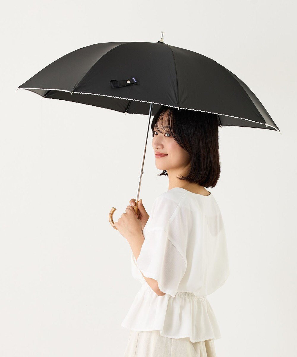 【アトレナ/ATRENA】の体感-10℃コカゲル晴雨兼用 スライド式ロングアンブレラ インテリア・キッズ・メンズ・レディースファッション・服の通販 founy(ファニー) ファッション Fashion レディースファッション Fashion for Women レイングッズ・傘・晴雨兼用傘 Umbrellas & Rain Gear コンパクト Compact, Small Size 傘 Umbrella, Parasol 帽子 Hat, Headwear ブラック×ホワイト|ID: prp329100004864563 ipo3291000000036204026