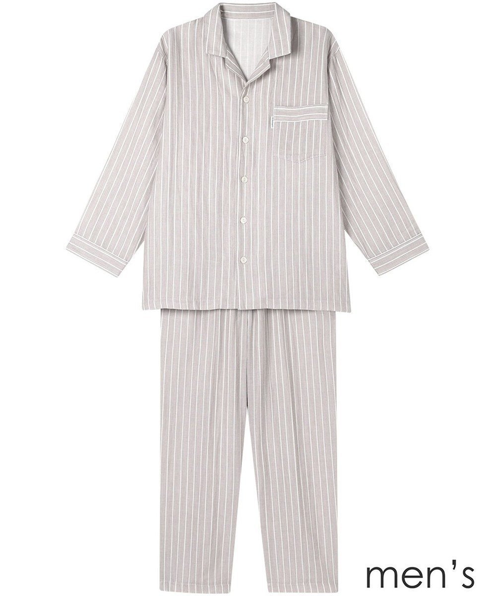 【ワコール 睡眠科学/wacoal suimin / MEN】のメンズ パジャマ 長袖 長ズボン 綿100%(本体) 二重ガーゼ 通気性 上下セット 前開き レディースパジャマあり(YDX570) YGX571 睡眠科学/ワコール 人気、トレンドファッション・服の通販 founy(ファニー) 　ファッション　Fashion　メンズファッション　Fashion for Men　パジャマ　Pajamas, Sleepwear　ボトム　Bottoms, Lower Wear　メンズ　Men's, Menswear　長袖　Long Sleeve, Full Sleeve　 other-1|ID: prp329100004866117 ipo3291000000036223127