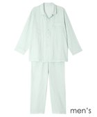 【ワコール 睡眠科学/wacoal suimin / MEN】のメンズ パジャマ 長袖 長ズボン 綿100%(本体) 二重ガーゼ 通気性 上下セット 前開き レディースパジャマあり(YDX570) YGX571 睡眠科学/ワコール 人気、トレンドファッション・服の通販 founy(ファニー) ファッション Fashion メンズファッション Fashion for Men パジャマ Pajamas, Sleepwear ボトム Bottoms, Lower Wear メンズ Men's, Menswear 長袖 Long Sleeve, Full Sleeve thumbnail グリーン|ID: prp329100004866117 ipo3291000000036223131