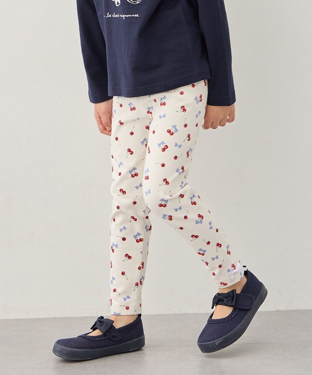 【エニィ/ANY / KIDS】の総柄フルレングス レギンス インテリア・キッズ・メンズ・レディースファッション・服の通販 founy(ファニー) 　ファッション　Fashion　キッズファッション　Fashion for Kids　おすすめ　Recommended / Our Picks　フィット　Fit, Slim Fit　ポケット　Pocket, Pocket Detail　レギンス　Leggings, Stretch Pants　サクランボ|ID: prp329100004866120 ipo3291000000036223226