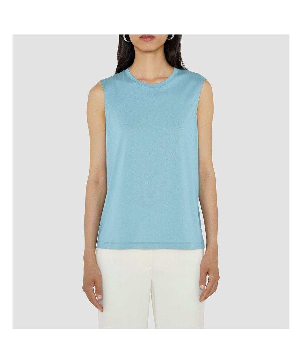 【ジョゼフ/JOSEPH】の【洗える】コットンシルク ジャージータンクトップ インテリア・キッズ・メンズ・レディースファッション・服の通販 founy(ファニー) 　ファッション　Fashion　レディースファッション　Fashion for Women　トップス・カットソー　Cut & Sew Tops　オーガニック　Organic Cotton　シルク　Silk, 100% Silk　タンク　Tank Top, Sleeveless Top　フィット　Fit, Slim Fit　ラウンド　Round, Round Neck　レギュラー　Regular, Standard Fit　夏　Summer　春　Spring　S/S・春夏　SS, Spring/Summer, Warm Season　洗える　Machine Washable　Lagoon|ID: prp329100004866143 ipo3291000000036223643