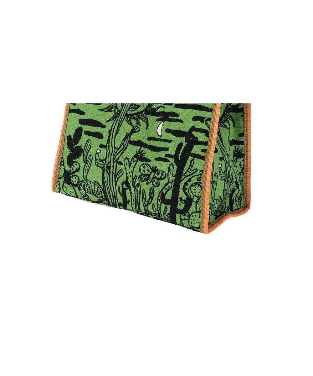 【ツモリチサト キャリー/tsumori chisato CARRY】のサボテンと太陽 トートバッグ Sサイズ インテリア・キッズ・メンズ・レディースファッション・服の通販 founy(ファニー) 　ファッション　Fashion　レディースファッション　Fashion for Women　バッグ　Bags　トリミング　Trimming, Decorative Edge　プリント　Print, Printed Pattern　グリーン|ID: prp329100004866150 ipo3291000000036223773