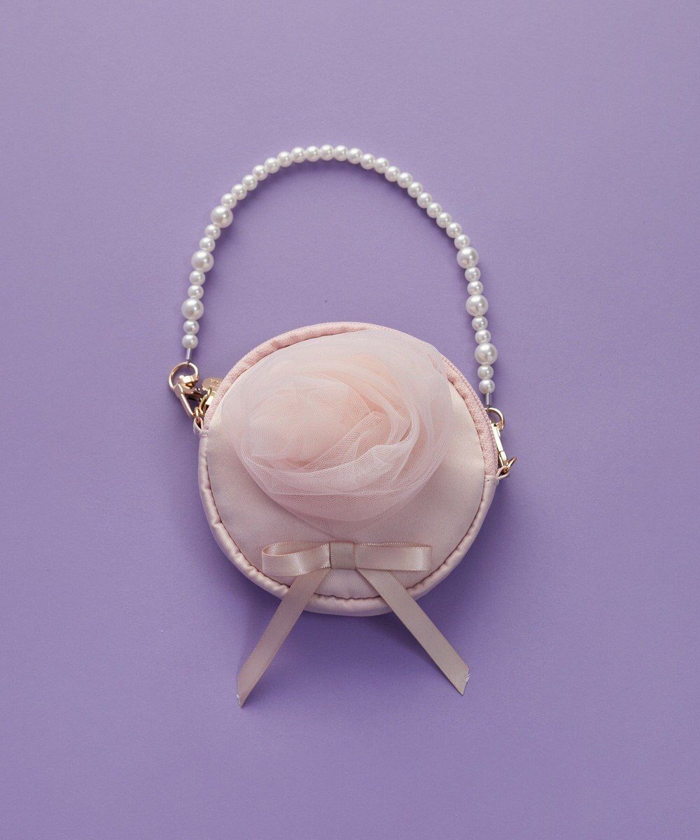 【メゾンドフルール/Maison de FLEUR】のコットンキャンディラウンドポーチチャーム インテリア・キッズ・メンズ・レディースファッション・服の通販 founy(ファニー) 　ファッション　Fashion　レディースファッション　Fashion for Women　ポーチ&ミニバッグ　Pouches & Mini Bags　おすすめ　Recommended / Our Picks　アクセサリー　Fashion Accessories　コンパクト　Compact, Small Size　チャーム　Charm, Pendant　パール　Pearl, Pearl Accent　フォルム　Silhouette, Form　ポーチ　Pouch, Small Case　メタル　Metal, Metal Parts　ラウンド　Round, Round Neck　ラップ　Wrap, Wrap Design　エレガント 上品　Elegant　Pink Beige|ID: prp329100004866162 ipo3291000000036224071
