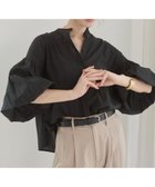 【ウィゴー/WEGO】の【ANGIE VINTAGE】ボリューム袖ショートブラウス 人気、トレンドファッション・服の通販 founy(ファニー) ファッション Fashion レディースファッション Fashion for Women トップス・カットソー Cut & Sew Tops シャツ・ブラウス・オフィスカジュアル Elegant Blouses & Button-Ups インナー Innerwear 春 Spring キャミワンピース Cami Dress, Slip Dress クラシカル Classical, Vintage-Inspired コンパクト Compact, Small Size サロペット Overalls, Salopette シアー Sheer, See-Through ショート Short, Short Length ストライプ Stripe, Striped Pattern スマホ Smartphone, Mobile Device スリーブ Sleeve, Long Sleeve / Short Sleeve チェック Check, Plaid, Tartan デニム Denim, Jeans Material トレンド Trend, Trending Now バランス Balance, Style Balance バルーン Balloon, Balloon Silhouette フロント Front, Front Design ベスト Vest, Waistcoat ベーシック Basic, Essential ポケット Pocket, Pocket Detail 半袖 Short Sleeve, Half Sleeve ミックス Mix, Mixed Style 無地 Plain, Solid Color レギュラー Regular, Standard Fit 2022年 2022 S/S・春夏 SS, Spring/Summer, Warm Season thumbnail ブラック|ID: prp329100004866169 ipo3291000000036224153