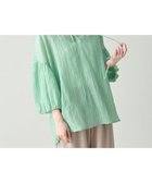 【エニー/ANY】のバルーンスリーブスキッパーブラウス 人気、トレンドファッション・服の通販 founy(ファニー) ファッション Fashion レディースファッション Fashion for Women トップス・カットソー Cut & Sew Tops シャツ・ブラウス・オフィスカジュアル Elegant Blouses & Button-Ups インナー Innerwear キャミソール Camisole, Spaghetti Strap Top シアー Sheer, See-Through スキッパー Skipper, Open Collar ストレート Straight, Straight Cut スリット Slit, Slit Detail ワッシャー Washer, Crinkled Finish 夏 Summer 春 Spring S/S・春夏 SS, Spring/Summer, Warm Season thumbnail グリーン|ID: prp329100004866196 ipo3291000000036224474