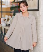 【ティアクラッセ/Tiaclasse】のフロントタックシャツチュニック 人気、トレンドファッション・服の通販 founy(ファニー) ファッション Fashion レディースファッション Fashion for Women トップス・カットソー Cut & Sew Tops シャツ・ブラウス・オフィスカジュアル Elegant Blouses & Button-Ups ウォッシャブル Machine Washable 春 Spring 洗える Machine Washable 秋 Autumn スキッパー Skipper, Open Collar チュニック Tunic, Long Top 長袖 Long Sleeve, Full Sleeve バランス Balance, Style Balance ポケット Pocket, Pocket Detail メランジ Melange, Mixed Yarn ロング Long, Long-Length S/S・春夏 SS, Spring/Summer, Warm Season 夏 Summer エレガント 上品 Elegant ビジネス 仕事 通勤 Business / Work / Commuting thumbnail グレージュ|ID: prp329100004866198 ipo3291000000036224499