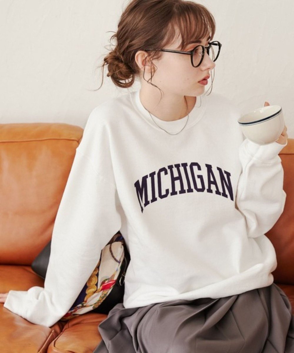 【ウィゴー/WEGO】の【ANGIE VINTAGE】カレッジロゴプリントスウェット インテリア・キッズ・メンズ・レディースファッション・服の通販 founy(ファニー) 　ファッション　Fashion　レディースファッション　Fashion for Women　トップス・カットソー　Cut & Sew Tops　レディースパーカー・カジュアルフーディー　Casual Hoodies & Sweatshirts　スウェット・クルーネックトップス　Sweatshirts & Crewnecks / Relaxed Fit Sweat Tops　ショルダー　Shoulder, Shoulder Strap　シンプル　Simple, Minimal　スウェット / スエット　Sweatshirt, Sweatwear　トレンド　Trend, Trending Now　トレーナー　Sweatshirt, Trainer　ドロップ　Drop Shoulder, Dropped Style　A/W・秋冬　Autumn/Winter　おすすめ　Recommended / Our Picks　2025年　2025　2025-2026秋冬・A/W　Autumn/Winter 2025–26 AW25–26　柄1|ID: prp329100004866204 ipo3291000000036224580