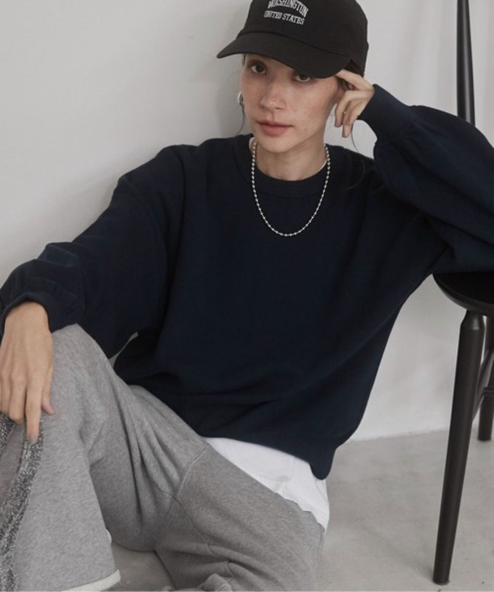 【ウィゴー/WEGO】の【ANGIE VINTAGE】スウェットライクニット 人気、トレンドファッション・服の通販 founy(ファニー) 　ファッション　Fashion　レディースファッション　Fashion for Women　トップス・カットソー　Cut & Sew Tops　ニット　Knit Tops & Sweaters　レディースパーカー・カジュアルフーディー　Casual Hoodies & Sweatshirts　スウェット・クルーネックトップス　Sweatshirts & Crewnecks / Relaxed Fit Sweat Tops　春　Spring　スウェット / スエット　Sweatshirt, Sweatwear　スラックス　Slacks, Dress Pants　セーター　Sweater, Knitwear　タイトスカート　Pencil Skirt, Tight Skirt　デニム　Denim, Jeans Material　トレンド　Trend, Trending Now　定番　Standard, Basic Item　ベーシック　Basic, Essential　ボトム　Bottoms, Lower Wear　ミックス　Mix, Mixed Style　A/W・秋冬　Autumn/Winter　おすすめ　Recommended / Our Picks　 other-1|ID: prp329100004866209 ipo3291000000036224648