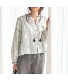 【23区/NIJYUSANKU】の【SLOW/一部店舗限定】ストライプエンブロイダリー ブラウス 人気、トレンドファッション・服の通販 founy(ファニー) ファッション Fashion レディースファッション Fashion for Women トップス・カットソー Cut & Sew Tops シャツ・ブラウス・オフィスカジュアル Elegant Blouses & Button-Ups 春 Spring キャミソール Camisole, Spaghetti Strap Top クロップド Cropped, Short Length シルケット Silket, Silky Cotton ストライプ Stripe, Striped Pattern タッセル Tassel, Fringe タンク Tank Top, Sleeveless Top トレンド Trend, Trending Now フロント Front, Front Design リゾート Resort, Vacation Style リネン Linen, Linen Fabric リラックス Relax, Relaxed Fit ワイド Wide, Wide Fit S/S・春夏 SS, Spring/Summer, Warm Season おすすめ Recommended / Our Picks 夏 Summer 2026年 2026 thumbnail ホワイト系1|ID: prp329100004866221 ipo3291000000036224806