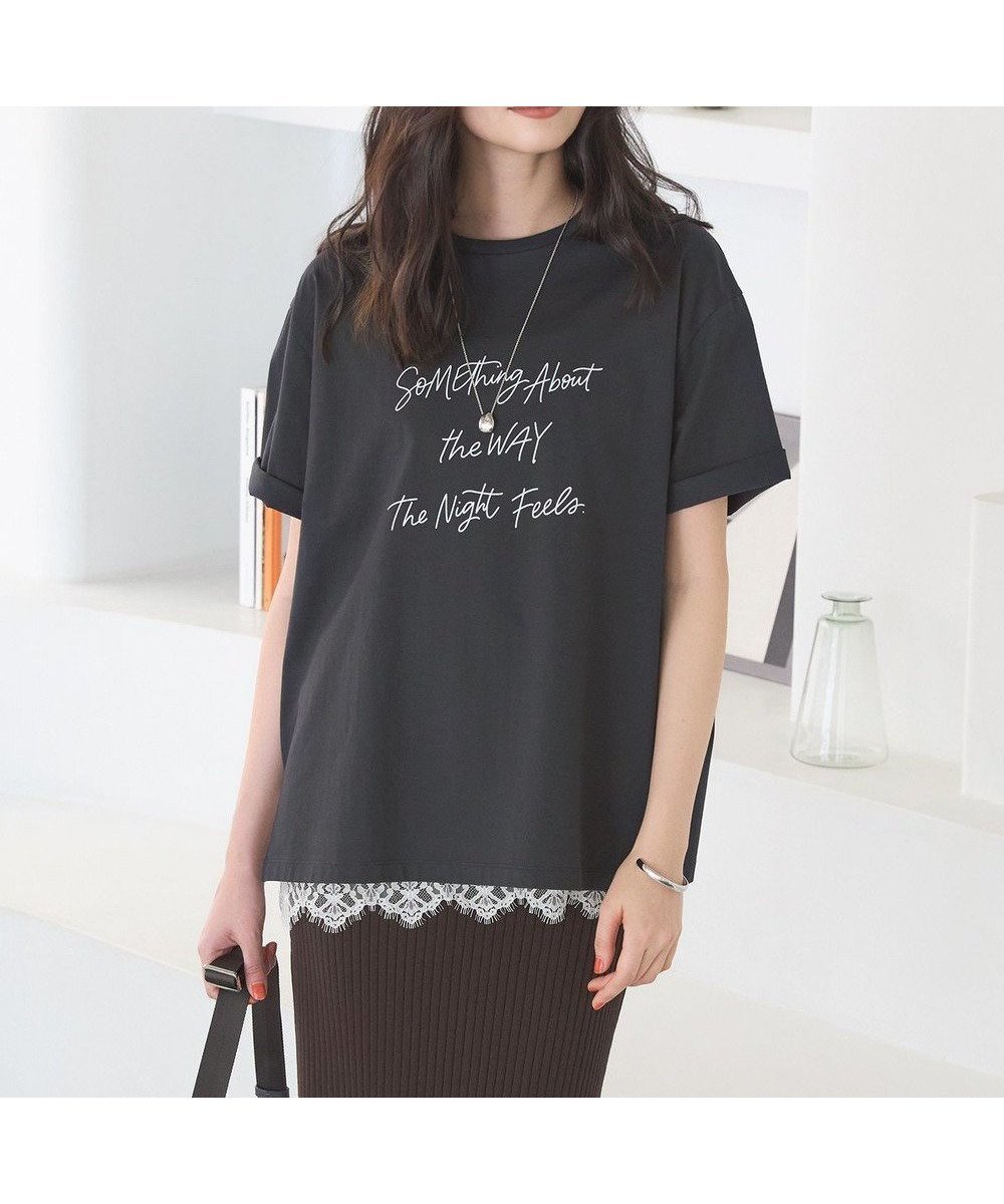 【23区/NIJYUSANKU】の【SLOW/一部店舗限定】ヴィンテージライク ロゴ Tシャツ インテリア・キッズ・メンズ・レディースファッション・服の通販 founy(ファニー) ファッション Fashion レディースファッション Fashion for Women トップス・カットソー Cut & Sew Tops シャツ・ブラウス・オフィスカジュアル Elegant Blouses & Button-Ups ロングTシャツ・Tシャツ Longline T-Shirts & Tees カットソー・ベーシックTシャツ Cut-and-Sewn Tops / Stretch Tees & Basics ヴィンテージ Vintage Style 春 Spring カットソー Cut and Sewn Top バランス Balance, Style Balance プリント Print, Printed Pattern ホールガーメント WholeGarment, Seamless Knit リラックス Relax, Relaxed Fit S/S・春夏 SS, Spring/Summer, Warm Season 夏 Summer 2026年 2026 グレー系|ID: prp329100004866225 ipo3291000000036224846