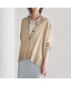 【23区/NIJYUSANKU】の【SLOW/一部店舗限定】コットンポリエステル カーディガン 人気、トレンドファッション・服の通販 founy(ファニー) ファッション Fashion レディースファッション Fashion for Women トップス・カットソー Cut & Sew Tops カーディガン・羽織り Layered Style Cardigans 春 Spring カーディガン Cardigan, Knitwear ストレッチ Stretch, Stretchy Fabric セットアップ Set-Up, Coordinated Outfit ホールガーメント WholeGarment, Seamless Knit ボックス Boxy, Box Shape リブニット Rib Knit, Ribbed Knit S/S・春夏 SS, Spring/Summer, Warm Season 夏 Summer エレガント 上品 Elegant 2026年 2026 thumbnail ベージュ系|ID: prp329100004866228 ipo3291000000036224900