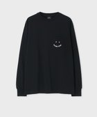 【ポール スミス/Paul Smith】のHappy ロングスリーブTシャツ 人気、トレンドファッション・服の通販 founy(ファニー) ファッション Fashion レディースファッション Fashion for Women トップス・カットソー Cut & Sew Tops シャツ・ブラウス・オフィスカジュアル Elegant Blouses & Button-Ups ロングTシャツ・Tシャツ Longline T-Shirts & Tees カットソー・ベーシックTシャツ Cut-and-Sewn Tops / Stretch Tees & Basics カットソー Cut and Sewn Top グラフィック Graphic, Graphic Design スリーブ Sleeve, Long Sleeve / Short Sleeve ロング Long, Long-Length 夏 Summer S/S・春夏 SS, Spring/Summer, Warm Season A/W・秋冬 Autumn/Winter thumbnail ブラック|ID: prp329100004866230 ipo3291000000036224926