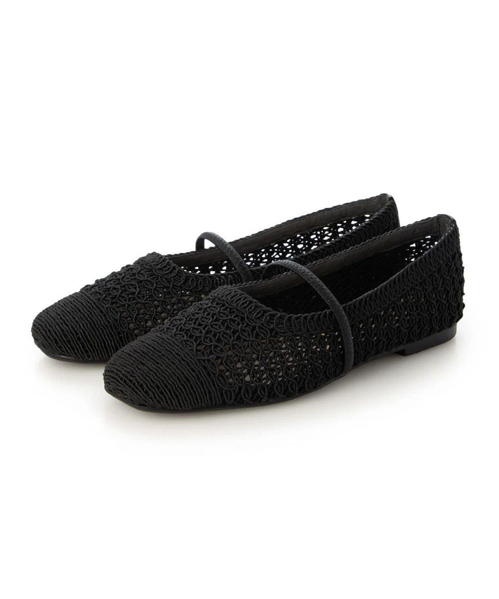 【イング/ing】のing メッシュコードフラットシューズ インテリア・キッズ・メンズ・レディースファッション・服の通販 founy(ファニー) 　ファッション　Fashion　レディースファッション　Fashion for Women　春　Spring　シアー　Sheer, See-Through　シューズ　Shoes, Footwear　ソックス　Socks, Hosiery　チュール　Tulip, Tulip Motif　トレンド　Trend, Trending Now　バランス　Balance, Style Balance　フラット　Flat, Flat Shoes　ベーシック　Basic, Essential　S/S・春夏　SS, Spring/Summer, Warm Season　おすすめ　Recommended / Our Picks　夏　Summer　旅行　Travel　エレガント 上品　Elegant　ビジネス 仕事 通勤　Business / Work / Commuting　ブラック|ID: prp329100004866231 ipo3291000000036224934