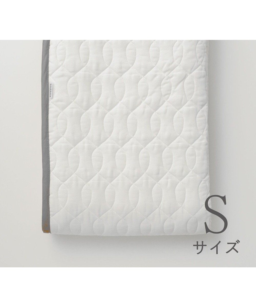 【京和晒綿紗/KYO WAZARASHI MENSYA】のガーゼ敷パッド (脱脂綿入り) 4層 シングルサイズ(100×210) インテリア・キッズ・メンズ・レディースファッション・服の通販 founy(ファニー) ファッション Fashion レディースファッション Fashion for Women 吸水 Absorbent, Quick-Dry ダブル Double, Double-Breasted バイアス Bias, Diagonal Cut リネン Linen, Linen Fabric 冬 Winter / This Winter 夏 Summer グレーバイアス|ID: prp329100004866368 ipo3291000000036240869