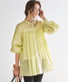 【23区/NIJYUSANKU】の【SLOW/一部店舗限定】コットンボイル ギャザー ブラウス イエロー系|ID: prp329100004866382 ipo3291000000036464961