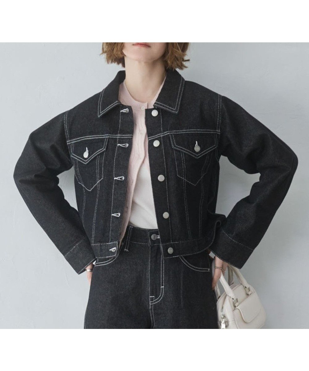 【ウィゴー/WEGO】の【SETUP対応アイテム】デニムジャケット インテリア・キッズ・メンズ・レディースファッション・服の通販 founy(ファニー) 　ファッション　Fashion　レディースファッション　Fashion for Women　アウター　Coat / Outerwear Collection　レディースジャケット・軽アウター　Jackets　デニムジャケット / カジュアルアウター　Denim Jackets　インナー　Innerwear　春　Spring　秋　Autumn　ジャケット　Jacket, Outerwear　スマホ　Smartphone, Mobile Device　セットアップ　Set-Up, Coordinated Outfit　デニム　Denim, Jeans Material　トレンド　Trend, Trending Now　バランス　Balance, Style Balance　パーカー　Hoodie, Parka　ロング　Long, Long-Length　冬　Winter / This Winter　S/S・春夏　SS, Spring/Summer, Warm Season　おすすめ　Recommended / Our Picks　夏　Summer　2026年　2026　デニムブラック|ID: prp329100004866402 ipo3291000000036241600