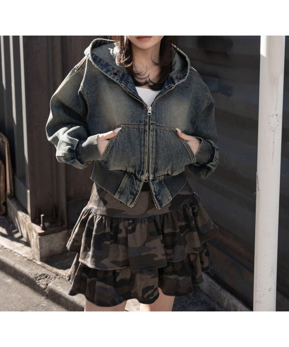 【ウィゴー/WEGO】のデニムショートフードブルゾン インテリア・キッズ・メンズ・レディースファッション・服の通販 founy(ファニー) ファッション Fashion レディースファッション Fashion for Women アウター Coat / Outerwear Collection レディースジャケット・軽アウター Jackets ブルゾンジャケット・スポーティアウター Blouson Jackets デニムジャケット / カジュアルアウター Denim Jackets インナー Innerwear 春 Spring 秋 Autumn カーゴパンツ Cargo Pants, Utility Pants コンパクト Compact, Small Size ショート Short, Short Length ジャケット Jacket, Outerwear スマホ Smartphone, Mobile Device デニム Denim, Jeans Material トレンド Trend, Trending Now バランス Balance, Style Balance フレア Flare, Flared ブルゾン Blouson, Bomber Jacket ボトム Bottoms, Lower Wear ミックス Mix, Mixed Style ロング Long, Long-Length 冬 Winter / This Winter S/S・春夏 SS, Spring/Summer, Warm Season おすすめ Recommended / Our Picks 夏 Summer デニム中濃加工色|ID: prp329100004866403 ipo3291000000036241609