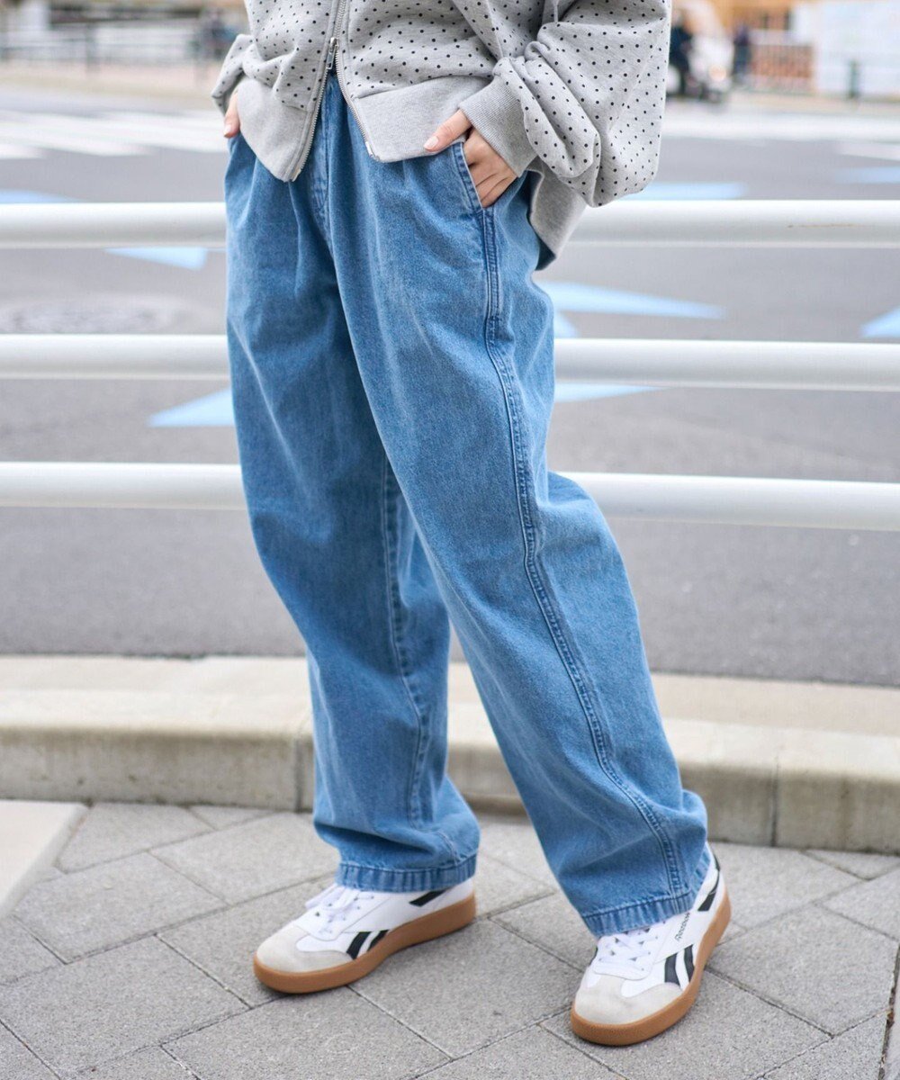 【ウィゴー/WEGO】の【ユニセックス着用ITEM/ウエストゴム】ユルフィットデニムイージーパンツ インテリア・キッズ・メンズ・レディースファッション・服の通販 founy(ファニー) ファッション Fashion レディースファッション Fashion for Women パンツ Pants & Trousers デニムパンツ・ジーンズ・美脚デニム Denim Jeans & Pants 春 Spring シンプル Simple, Minimal デニム Denim, Jeans Material リラックス Relax, Relaxed Fit S/S・春夏 SS, Spring/Summer, Warm Season 夏 Summer デニム淡色|ID: prp329100004866407 ipo3291000000036241680