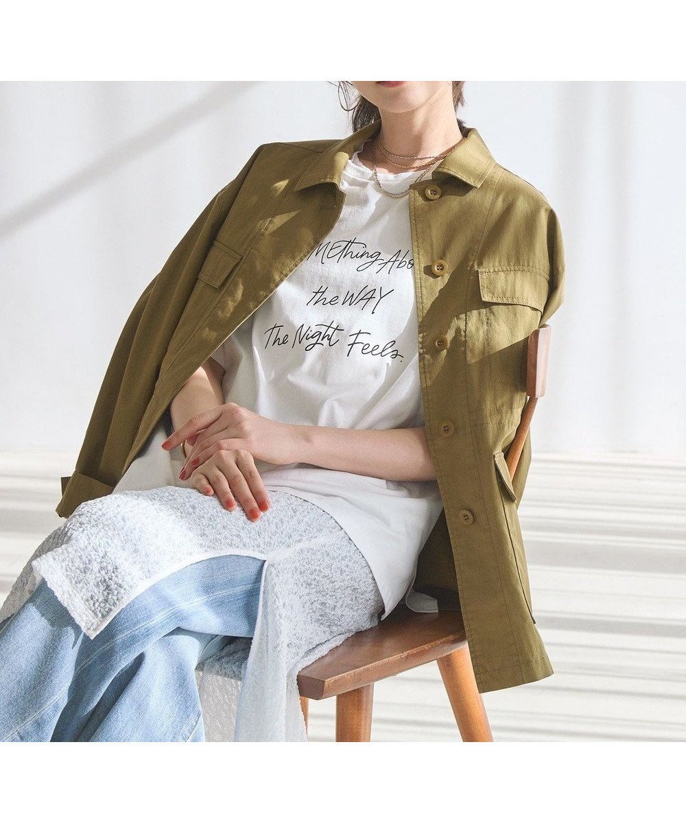 【23区/NIJYUSANKU】の【SLOW/一部店舗限定】ハイカウントギャバ ミリタリージャケット インテリア・キッズ・メンズ・レディースファッション・服の通販 founy(ファニー) ファッション Fashion レディースファッション Fashion for Women アウター Coat / Outerwear Collection コート・ロングコート・ピーコート Long Coats, Peacoats & More レディースジャケット・軽アウター Jackets モッズコート・ミリタリー風アウター Mods & Field Coats インナー Innerwear 春 Spring カットソー Cut and Sewn Top カーゴパンツ Cargo Pants, Utility Pants ジャケット Jacket, Outerwear ドローコード Drawcord, Drawstring Cord バランス Balance, Style Balance ポケット Pocket, Pocket Detail ミリタリー Military, Army Style モッズコート Mods Coat, Military Parka S/S・春夏 SS, Spring/Summer, Warm Season 夏 Summer 2026年 2026 モスグリーン系|ID: prp329100004866416 ipo3291000000036241791