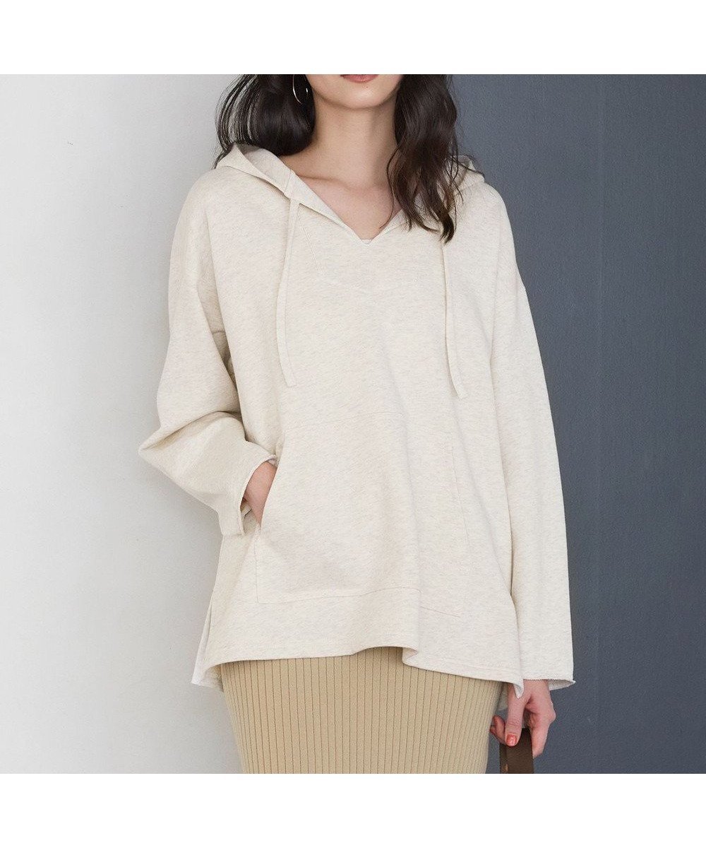 【23区/NIJYUSANKU】の【SLOW/一部店舗限定】ハイゲージテリー メキシカン パーカー インテリア・キッズ・メンズ・レディースファッション・服の通販 founy(ファニー) ファッション Fashion レディースファッション Fashion for Women トップス・カットソー Cut & Sew Tops レディースパーカー・カジュアルフーディー Casual Hoodies & Sweatshirts 春 Spring コンパクト Compact, Small Size スリット Slit, Slit Detail パーカー Hoodie, Parka フロント Front, Front Design ポケット Pocket, Pocket Detail リラックス Relax, Relaxed Fit ループ Loop, Loop Knit S/S・春夏 SS, Spring/Summer, Warm Season 夏 Summer 2026年 2026 アイボリー系|ID: prp329100004866421 ipo3291000000036241858