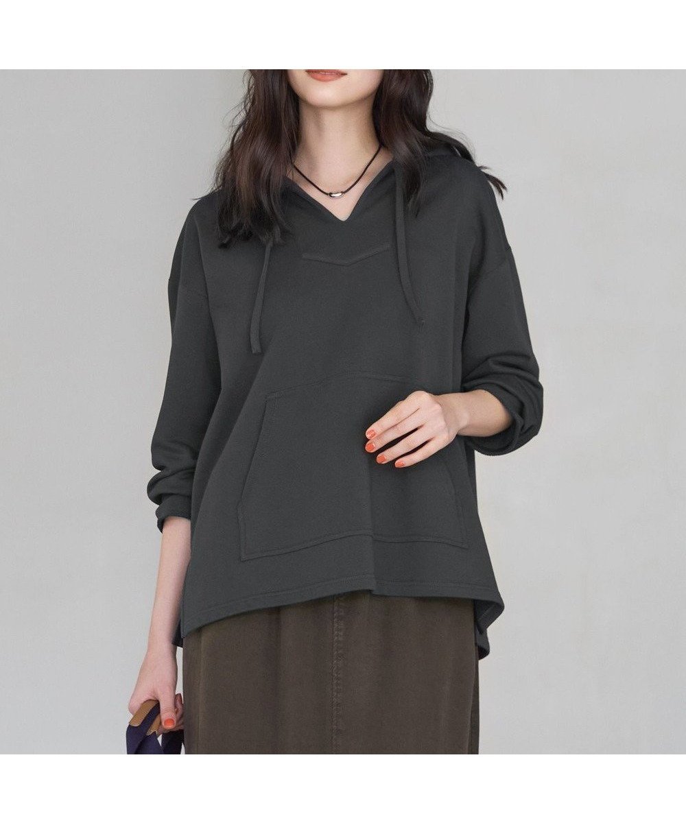 【23区/NIJYUSANKU】の【SLOW/一部店舗限定】ハイゲージテリー メキシカン パーカー インテリア・キッズ・メンズ・レディースファッション・服の通販 founy(ファニー) ファッション Fashion レディースファッション Fashion for Women トップス・カットソー Cut & Sew Tops レディースパーカー・カジュアルフーディー Casual Hoodies & Sweatshirts 春 Spring コンパクト Compact, Small Size スリット Slit, Slit Detail パーカー Hoodie, Parka フロント Front, Front Design ポケット Pocket, Pocket Detail リラックス Relax, Relaxed Fit ループ Loop, Loop Knit S/S・春夏 SS, Spring/Summer, Warm Season 夏 Summer 2026年 2026 グレー系|ID: prp329100004866421 ipo3291000000036241860