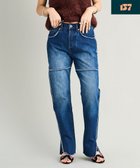 【ウォードブルー/WOADBLUE】の【157】SLIT STRAIGHT REMAKE PANTS デニムパンツ 人気、トレンドファッション・服の通販 founy(ファニー) ファッション Fashion レディースファッション Fashion for Women パンツ Pants & Trousers デニムパンツ・ジーンズ・美脚デニム Denim Jeans & Pants シンプル Simple, Minimal ストレート Straight, Straight Cut デニム Denim, Jeans Material 定番 Standard, Basic Item パターン Pattern, Design Print フリンジ Fringe, Tassel モダン Modern, Contemporary リメイク Remake, Reconstructed A/W・秋冬 Autumn/Winter S/S・春夏 SS, Spring/Summer, Warm Season 夏 Summer thumbnail DARK BLUE|ID: prp329100004866432 ipo3291000000036241991