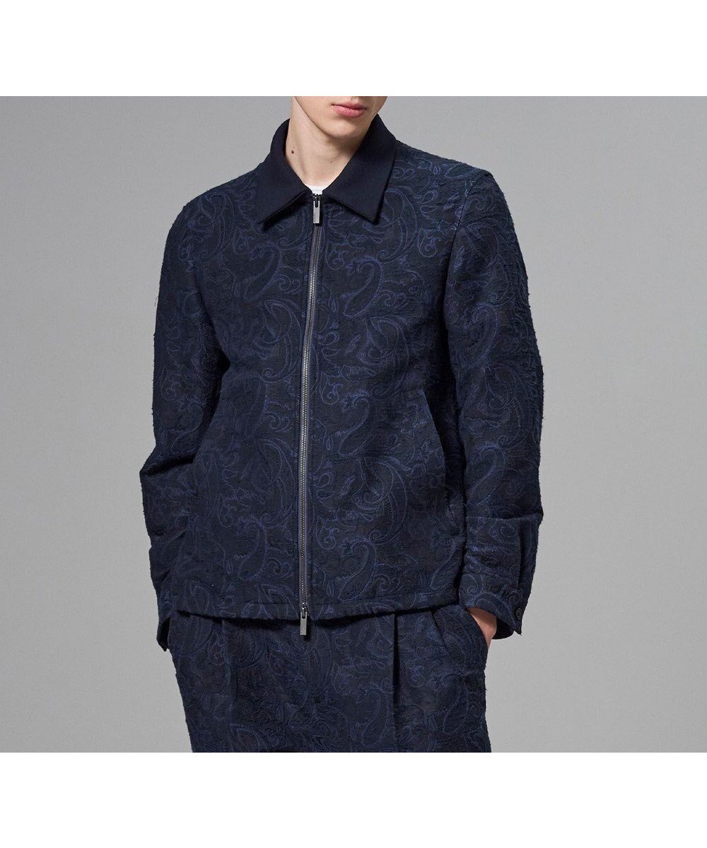 【ジョゼフ オム/JOSEPH HOMME / MEN】の【新柄】エスニカルスラブジャガード ジップアップブルゾン 人気、トレンドファッション・服の通販 founy(ファニー) ファッション Fashion メンズファッション Fashion for Men アウター Men's Coats Outerwear ブルゾンジャケット / カジュアルアウター Bomber Jackets & Blousons 春 Spring カフス Cuff Design ジップ Zip, Zipper ジャケット Jacket, Outerwear スピンドル Spindle, Drawcord フロント Front, Front Design ブルゾン Blouson, Bomber Jacket ペイズリー Paisley, Ethnic Pattern ポケット Pocket, Pocket Detail S/S・春夏 SS, Spring/Summer, Warm Season 夏 Summer 2026年 2026 other-1|ID: prp329100004866437 ipo3291000000036242075