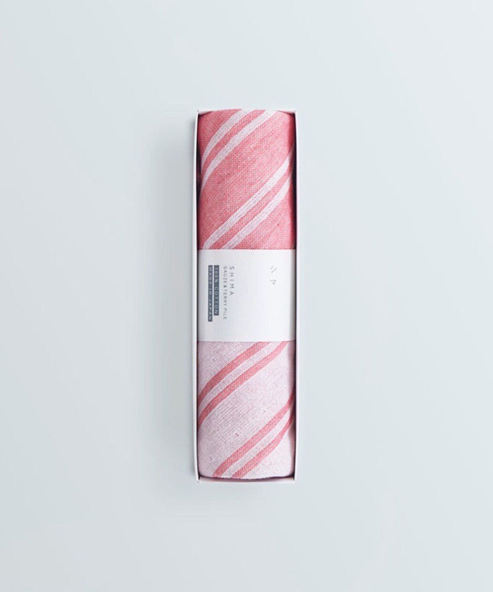 【その他のブランド/Other】のシマ ハンドタオル ダブル白地/色地 2枚セット インテリア・キッズ・メンズ・レディースファッション・服の通販 founy(ファニー) 　タオル　Towel, Bath Towel　ダブル　Double, Double-Breasted　ハンカチ　Handkerchief, Hanky　ハンド　Hand, Handmade　リバーシブル　Reversible, Two-Sided　吸水　Absorbent, Quick-Dry　財布　Wallet, Purse　レッド|ID: prp329100004866445 ipo3291000000036242162