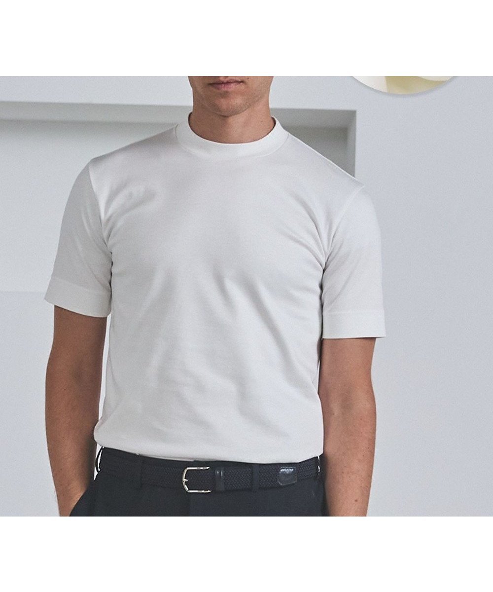 【五大陸/gotairiku / MEN】のクルーネック以上 モックネック未満【ジャケット専用】カバーネック ドレスTシャツ インテリア・キッズ・メンズ・レディースファッション・服の通販 founy(ファニー) ファッション Fashion メンズファッション Fashion for Men トップス・カットソー Cut & Sew Tops メンズシャツ Shirts インナー Innerwear エレガント 上品 Elegant 春 Spring カットソー Cut and Sewn Top カーディガン Cardigan, Knitwear シェイプ Shape, Slim Fit シルケット Silket, Silky Cotton ジャケット Jacket, Outerwear ストレッチ Stretch, Stretchy Fabric ドレス Dress, One-Piece パターン Pattern, Design Print モックネック Mock Neck, Short Turtleneck ロング Long, Long-Length S/S・春夏 SS, Spring/Summer, Warm Season 夏 Summer ビジネス 仕事 通勤 Business / Work / Commuting ホワイト系|ID: prp329100004866454 ipo3291000000036242279