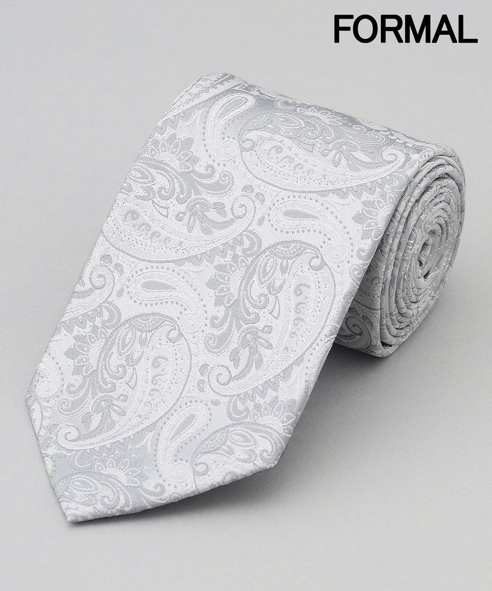 【五大陸/gotairiku / MEN】の【WEAR BLACK】フォーマル用_ペイズリー ネクタイ インテリア・キッズ・メンズ・レディースファッション・服の通販 founy(ファニー) 　ファッション　Fashion　メンズファッション　Fashion for Men　スーツ　Suit, Formalwear　フォーマル　Formal, Dressy　ペイズリー　Paisley, Ethnic Pattern　結婚式　Wedding　ライトグレー系8|ID: prp329100004866473 ipo3291000000036242617