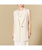 【ベイジ,/BEIGE,】のCAROLE / リネンライクノースリーブジレジャケット Ecru|ID: prp329100004866478 ipo3291000000036283712