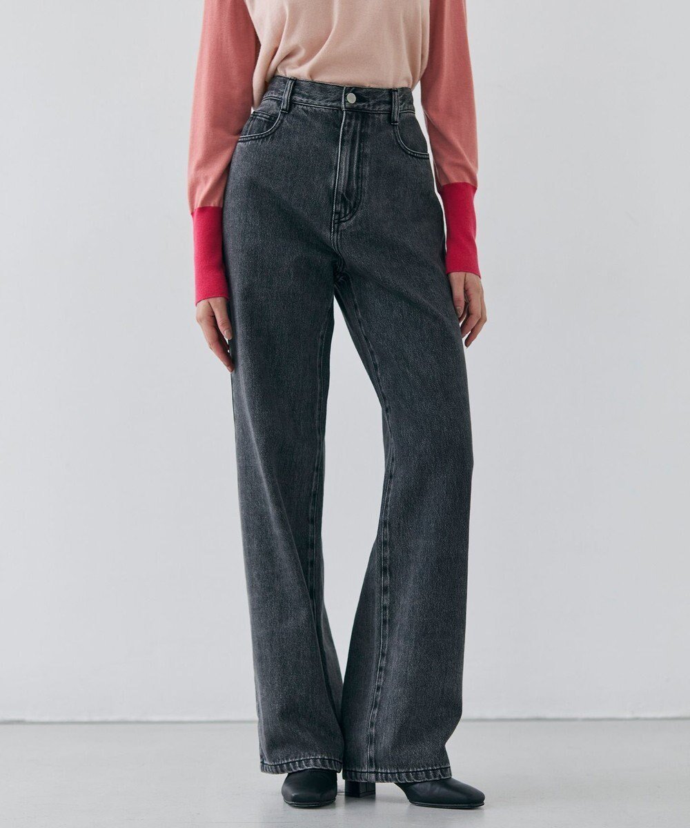 【ベイジ,/BEIGE,】の【洗える・SPRiNG 3月号掲載】FICUS / デニムワイドストレートパンツ インテリア・キッズ・メンズ・レディースファッション・服の通販 founy(ファニー) 　雑誌掲載アイテム　Magazine Picks & Fashion Features　ファッション雑誌　Fashion Magazines　スプリング　SPRiNG　ファッション　Fashion　レディースファッション　Fashion for Women　パンツ　Pants & Trousers　デニムパンツ・ジーンズ・美脚デニム　Denim Jeans & Pants　インディゴ　Indigo Denim　ヴィンテージ　Vintage Style　洗える　Machine Washable　クラシック　Classic, Timeless Style　3月号　March Issue　ジャケット　Jacket, Outerwear　雑誌　Magazine, Fashion Magazine　ツイル　Twist, Twisted Detail　デニム　Denim, Jeans Material　A/W・秋冬　Autumn/Winter　S/S・春夏　SS, Spring/Summer, Warm Season　夏　Summer　エレガント 上品　Elegant　Slate|ID: prp329100004866482 ipo3291000000036242818