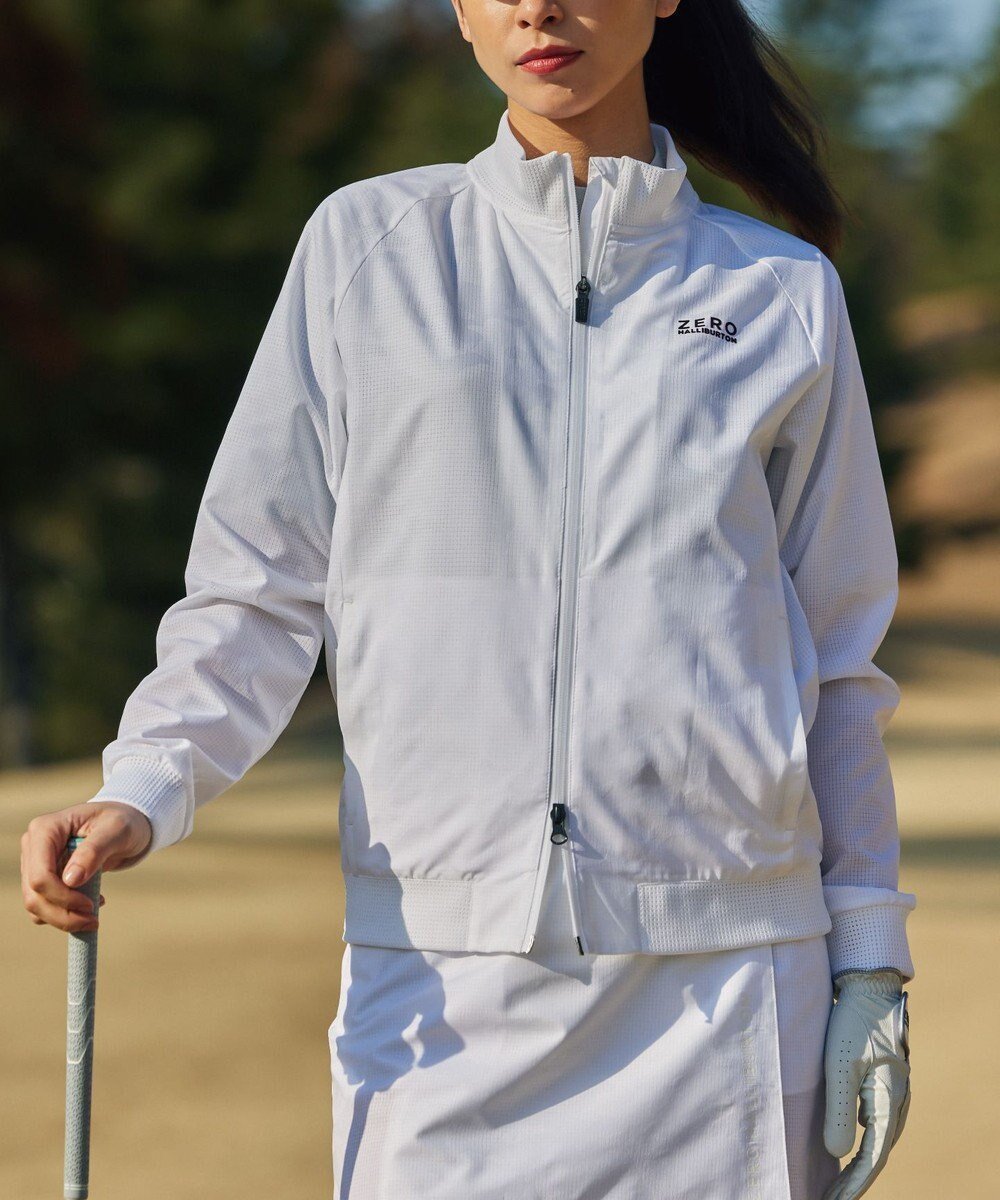 【ゼロハリバートン/ZERO HALLIBURTON】のクールドッツカモフラブルゾン 82840 W4S8a レディースゴルフ インテリア・キッズ・メンズ・レディースファッション・服の通販 founy(ファニー) 　ファッション　Fashion　レディースファッション　Fashion for Women　アウター　Coat / Outerwear Collection　レディースジャケット・軽アウター　Jackets　ブルゾンジャケット・スポーティアウター　Blouson Jackets　ゴルフ　Golf　ジャケット　Jacket, Outerwear　ストレッチ　Stretch, Stretchy Fabric　スポーツ　Sports, Activewear　ブルゾン　Blouson, Bomber Jacket　夏　Summer　春　Spring　S/S・春夏　SS, Spring/Summer, Warm Season　軽量　Lightweight, Ultra Light　ホワイト|ID: prp329100004866488 ipo3291000000036243099