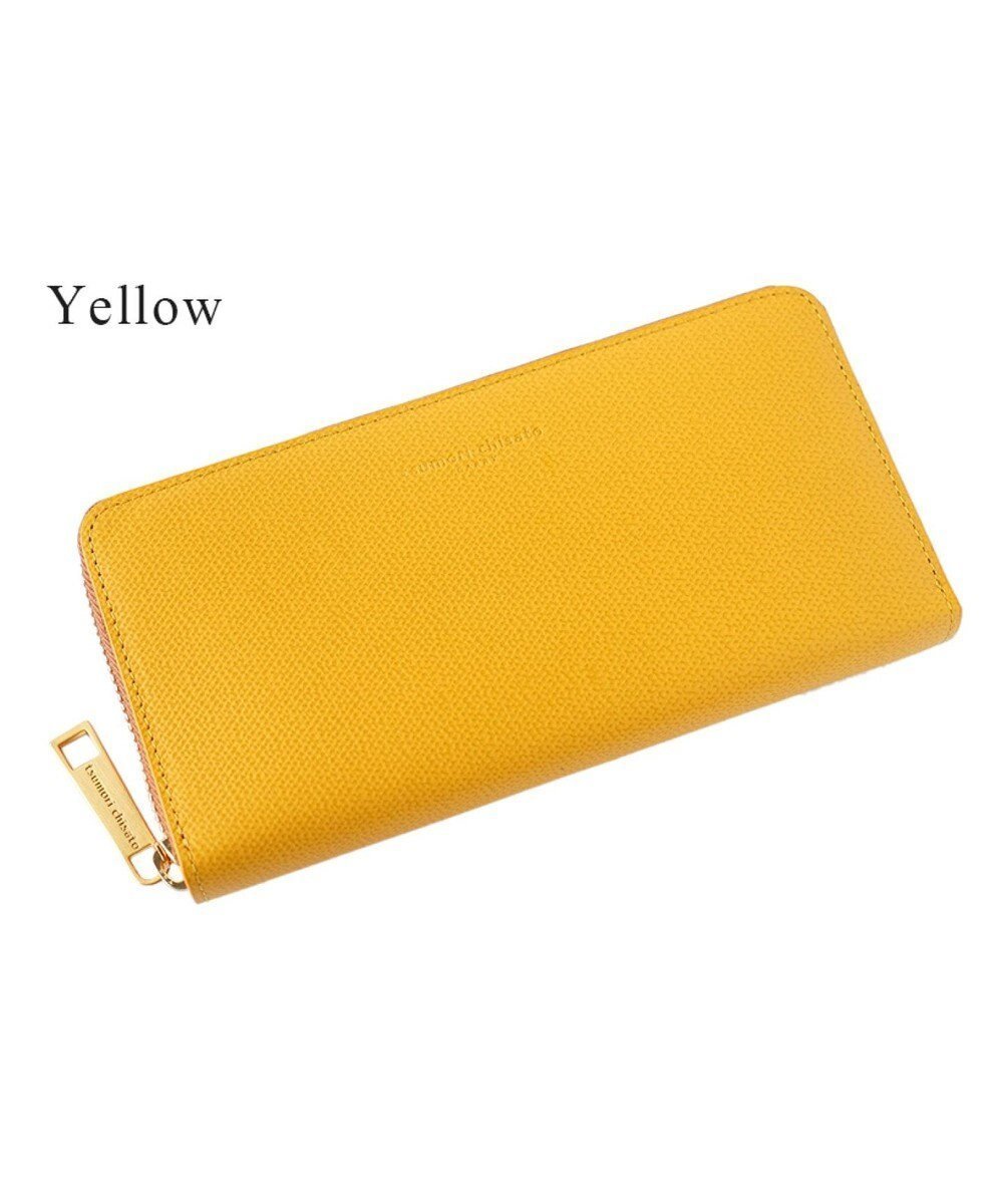 【ツモリチサト キャリー/tsumori chisato CARRY】のトリロジー ラウンドファスナー長財布 イタリアンレザー 日本製 インテリア・キッズ・メンズ・レディースファッション・服の通販 founy(ファニー) 　ファッション　Fashion　レディースファッション　Fashion for Women　ミニ財布・二つ折り財布　Wallets & Card Cases　シンプル　Simple, Minimal　ラウンド　Round, Round Neck　日本製　Made In Japan　財布　Wallet, Purse　イエロー|ID: prp329100004866489 ipo3291000000036243157