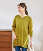 【ティアクラッセ/Tiaclasse】の【洗える】キーネックニットチュニック 人気、トレンドファッション・服の通販 founy(ファニー) ファッション Fashion レディースファッション Fashion for Women トップス・カットソー Cut & Sew Tops ニット Knit Tops & Sweaters サマー Summer, Summer Style シンプル Simple, Minimal セーター Sweater, Knitwear チュニック Tunic, Long Top フィット Fit, Slim Fit 夏 Summer 春 Spring S/S・春夏 SS, Spring/Summer, Warm Season 洗える Machine Washable thumbnail ライム|ID: prp329100004866496 ipo3291000000036243401